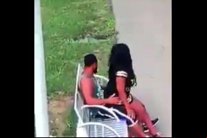 Dark-hued duo pulverizes on park bench